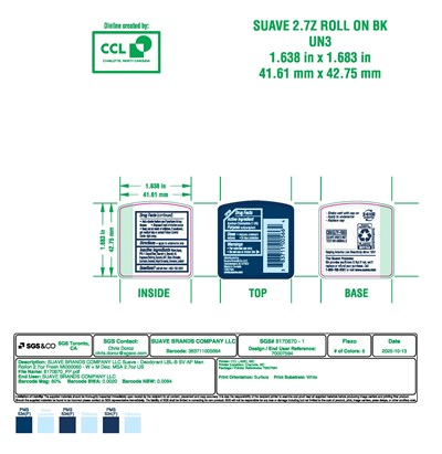 Men Roll On Antiperspirant Deodorant (70007594 Lbl B Sv Ap Men Rollon 2.7oz Fresh Pp Sg6)